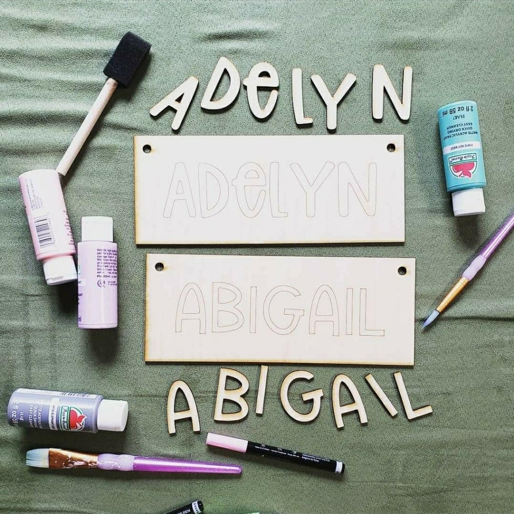 DIY KIDS 3D DOOR SIGN